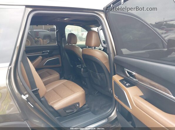 5XYP5DHC6MG129270 2021 KIA TELLURIDE Gray Vista de la etiqueta del VIN
