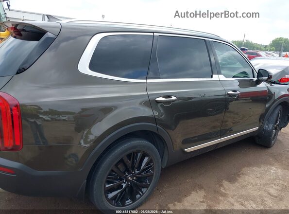 5XYP5DHC6MG129270 2021 KIA TELLURIDE Gray Vista interior trasera