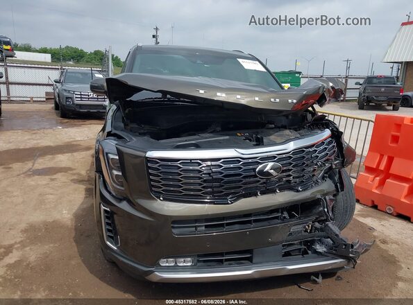 5XYP5DHC6MG129270 2021 KIA TELLURIDE Gray Vista del cuadro de instrumentos