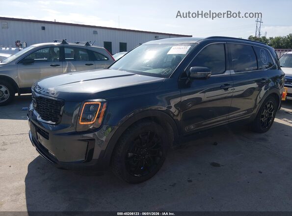 5XYP5DHC7MG095713 2021 KIA TELLURIDE Черный Передняя левая четверть