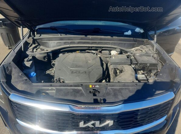 5XYP5DHC7NG270480 2022 KIA TELLURIDE Black Engine compartment view