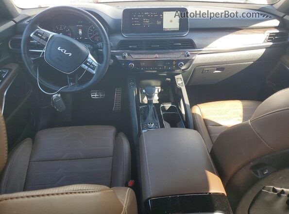 5XYP5DHC8NG224673 2022 KIA TELLURIDE White Առջևի վահանակի տեսք
