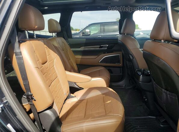 5XYP5DHC9MG103178 2021 KIA TELLURIDE Black Widok wnętrza z tyłu
