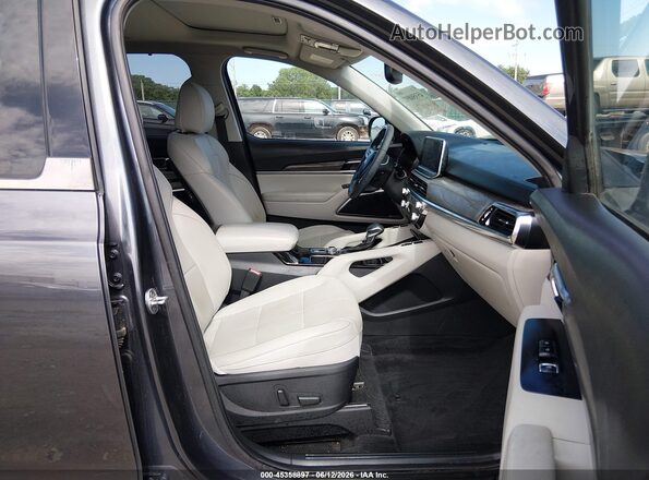 5XYP5DHCXMG106056 2021 KIA TELLURIDE Blue წინა სალონის ხედი