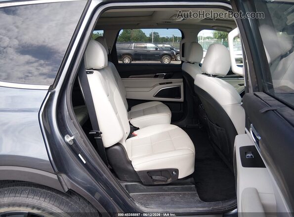 5XYP5DHCXMG106056 2021 KIA TELLURIDE Blue VIN კოდის სტიკერის ხედი