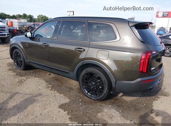 5XYP5DHCXMG184577 2021 KIA TELLURIDE Green Rear left