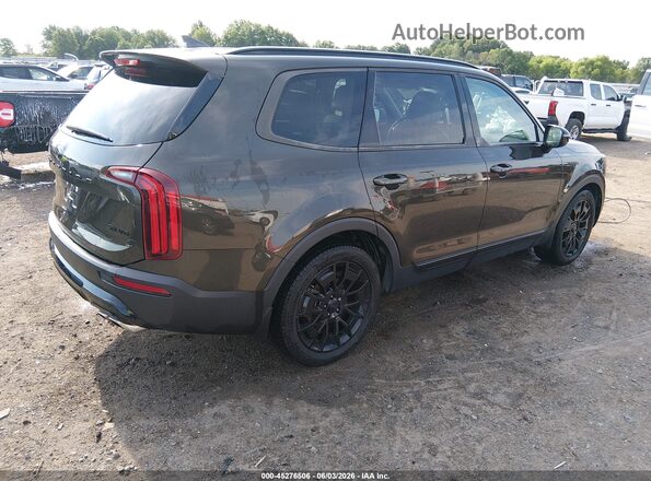 5XYP5DHCXMG184577 2021 KIA TELLURIDE Green Rear right