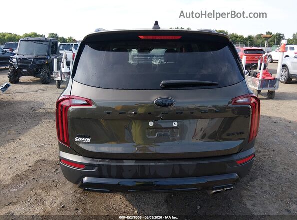 5XYP5DHCXMG184577 2021 KIA TELLURIDE Green 