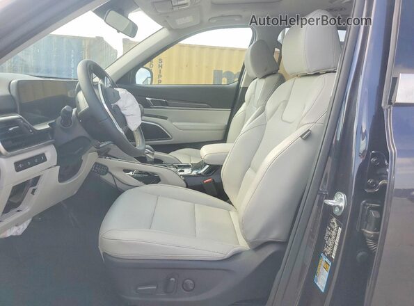 5XYP64GC4SG616107 2025 KIA TELLURIDE Black Вид салону спереду