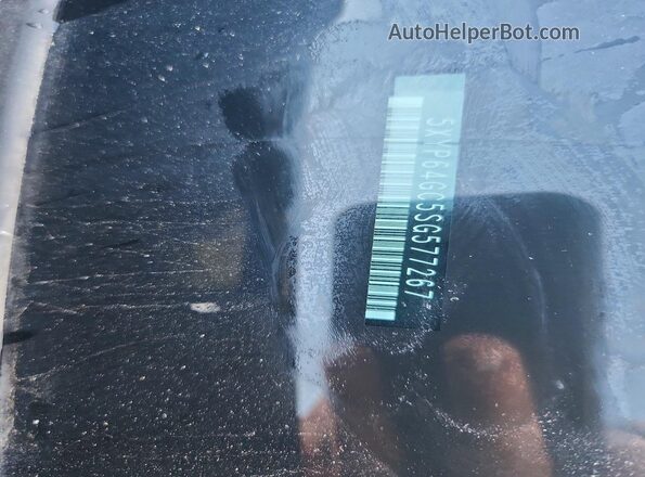 5XYP64GC5SG577267 2025 KIA TELLURIDE Black Widok naklejki z numerem VIN