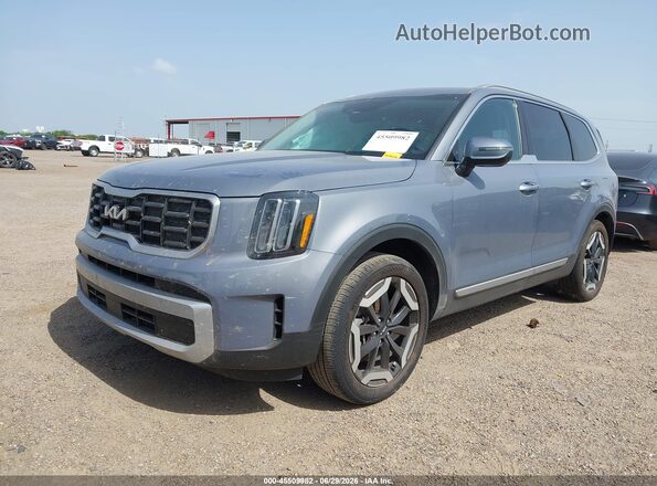 5XYP64GC8SG703458 2025 KIA TELLURIDE Gray Առջևի ձախ երեք քառորդ տեսարան