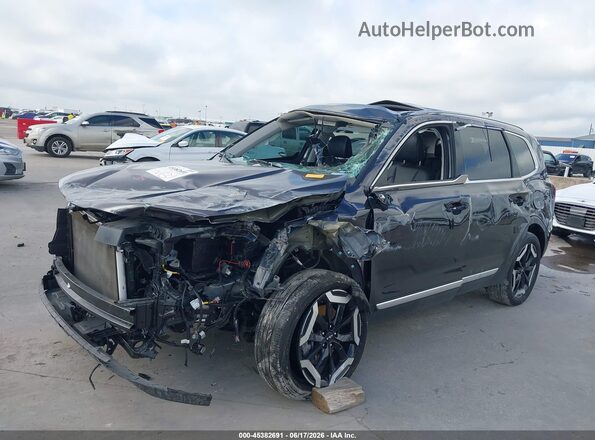 5XYP64GC9SG580866 2025 KIA TELLURIDE Black Առջևի ձախ երեք քառորդ տեսարան