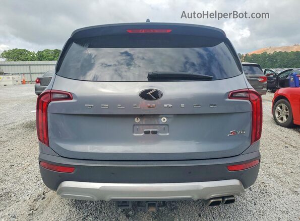 5XYP64HC0LG006317 2020 KIA TELLURIDE Серый Вид сзади