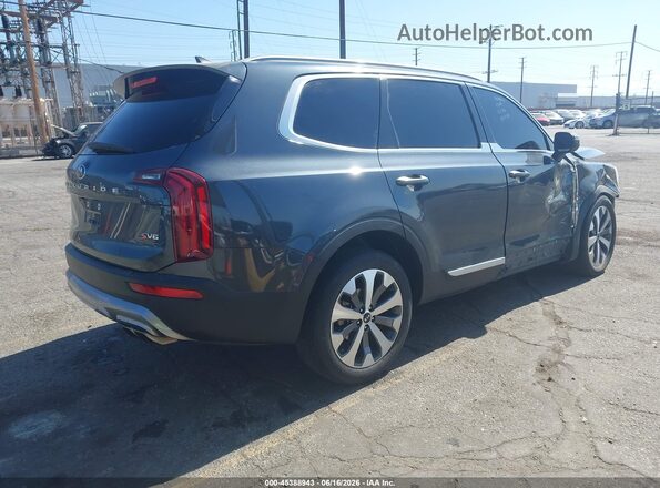 5XYP64HC0LG009735 2020 KIA TELLURIDE Gray Trasero derecho