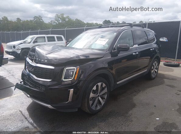 5XYP64HC0NG285559 2022 KIA TELLURIDE Black Front left