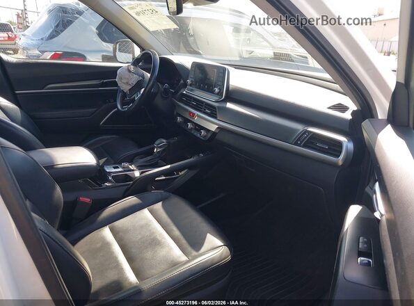 5XYP64HC1LG014734 2020 KIA TELLURIDE White Widok wnętrza z przodu