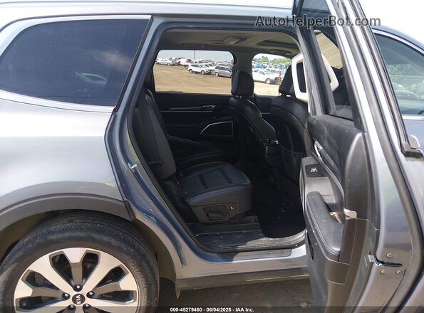 5XYP64HC5MG192924 2021 KIA TELLURIDE Gray VIN կոդի պիտակի տեսք