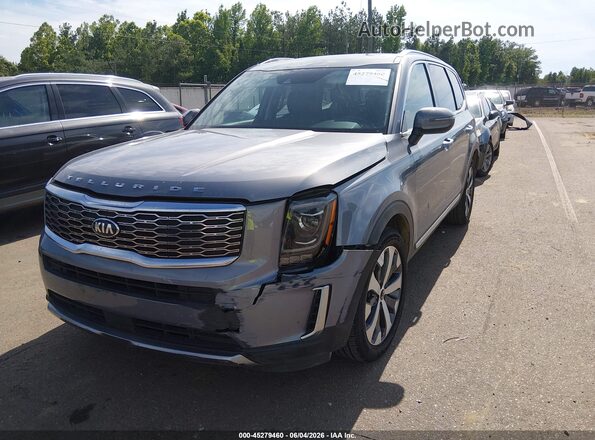 5XYP64HC5MG192924 2021 KIA TELLURIDE Gray Դիմացի տեսք