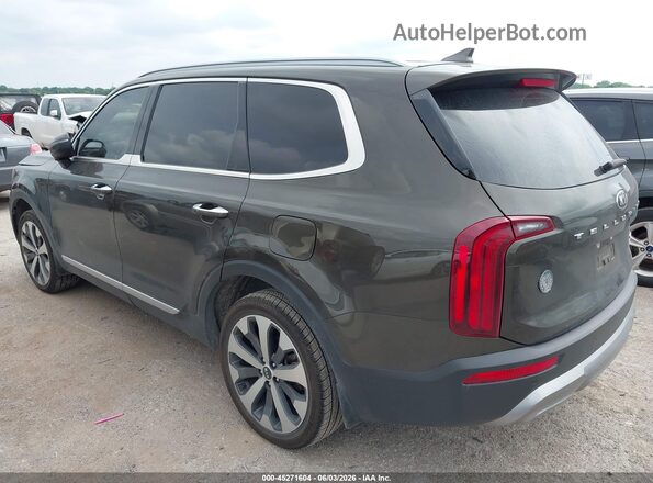 5XYP64HC7MG119019 2021 KIA TELLURIDE Brown Հետևի ձախ