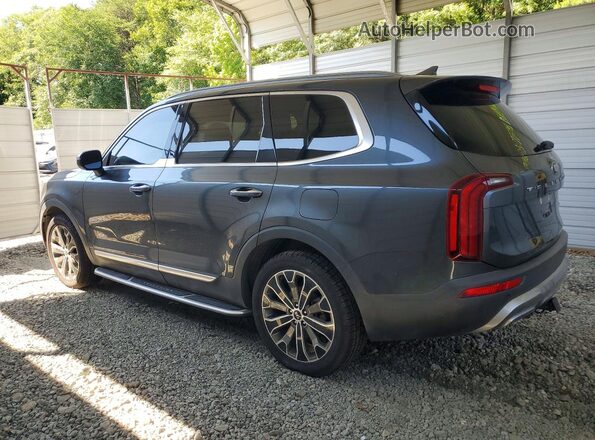 5XYP64HC9MG110189 2021 KIA TELLURIDE Gray Trasero izquierdo