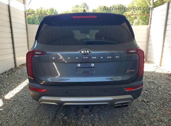 5XYP64HC9MG110189 2021 KIA TELLURIDE Gray Vista trasera