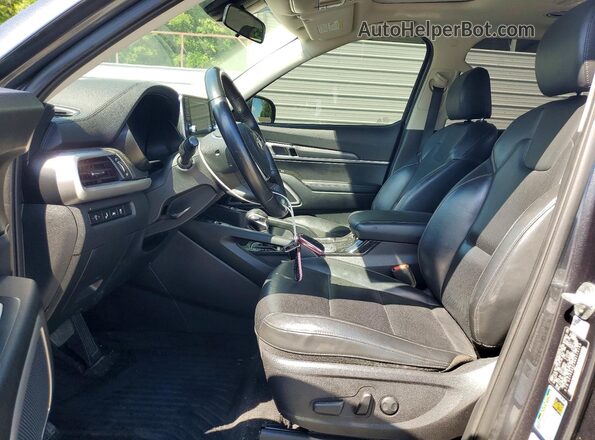 5XYP64HC9MG110189 2021 KIA TELLURIDE Gray Vista interior delantera