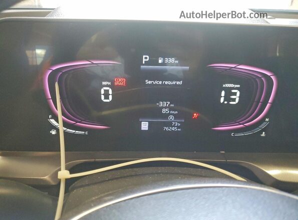 5XYP6DGC0RG467026 2024 KIA TELLURIDE Black Սարքավորումների վահանակի տեսք