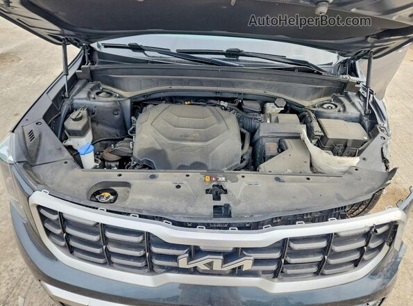5XYP6DGC1PG346163 2023 KIA TELLURIDE Gray Widok komory silnika