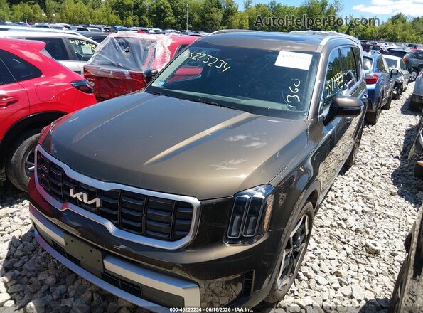 5XYP6DGC2PG344129 2023 KIA TELLURIDE Зеленый 