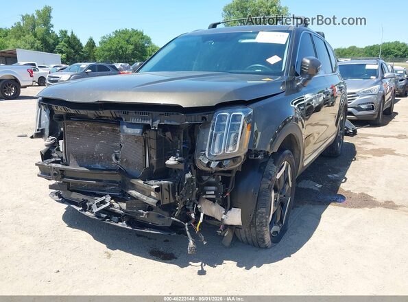 5XYP6DGC2RG523919 2024 KIA TELLURIDE Черный Передняя левая четверть