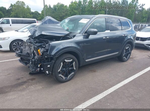 5XYP6DGC9RG478915 2024 KIA TELLURIDE Серый Передняя левая четверть