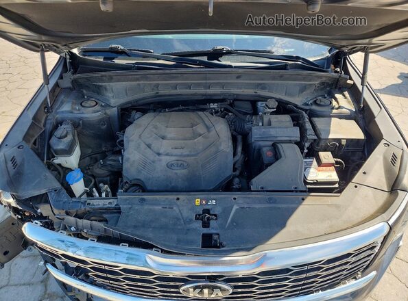 5XYP6DHC0MG124966 2021 KIA TELLURIDE Gray Engine compartment view
