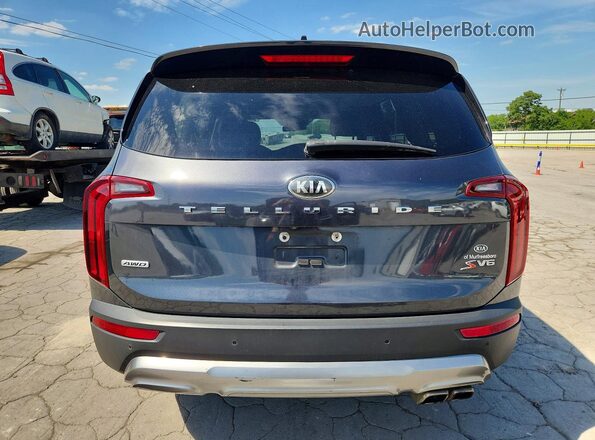 5XYP6DHC0MG124966 2021 KIA TELLURIDE Gray Rear view