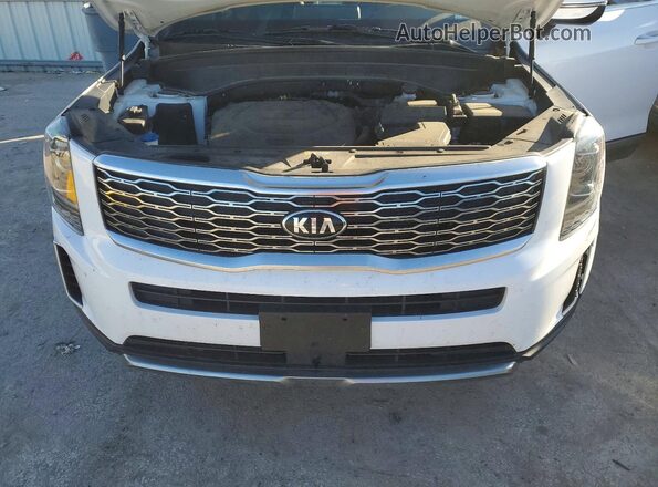 5XYP6DHC0MG154596 2021 KIA TELLURIDE White Vista del compartimento del motor