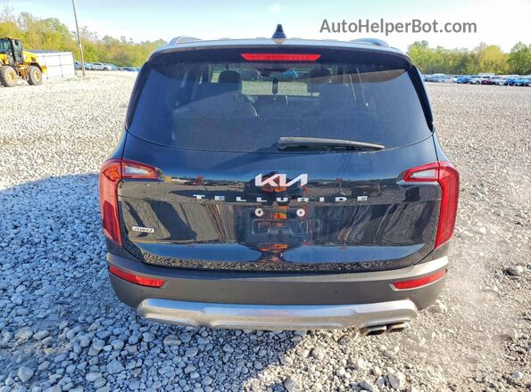 5XYP6DHC4NG249101 2022 KIA TELLURIDE Black უკანა ხედი