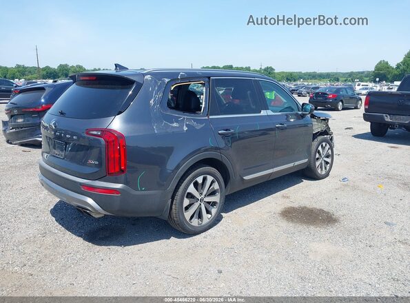 5XYP6DHC7LG035443 2020 KIA TELLURIDE Gray Trasero derecho
