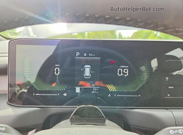 5XYPCES16VG002152 2027 KIA TELLURIDE Blue Vista del cuadro de instrumentos