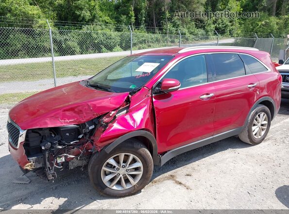 5XYPG4A35HG192001 2017 KIA SORENTO Burgundy წინა მარცხენა ხედი სამი მეოთხედიდან