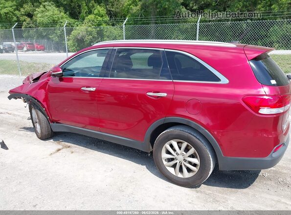 5XYPG4A35HG192001 2017 KIA SORENTO Burgundy უკანა მარცხენა