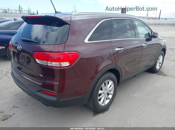 5XYPG4A37GG176428 2016 KIA SORENTO Burgundy 