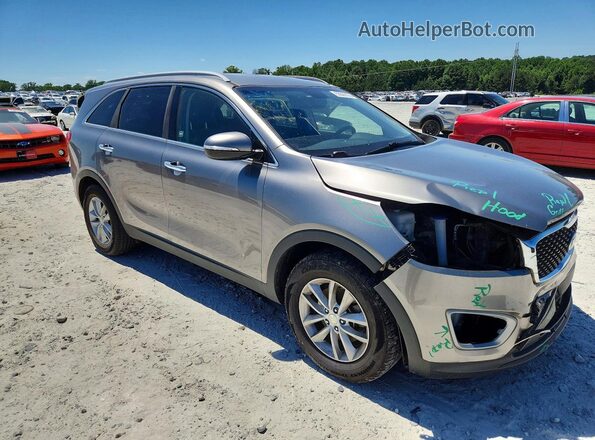 5XYPG4A38GG140344 2016 KIA SORENTO Gray 