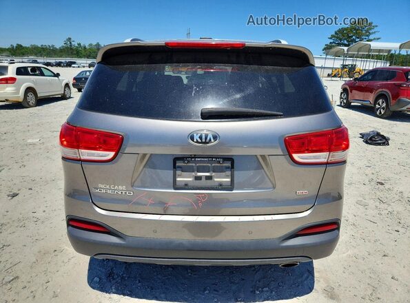 5XYPG4A38GG140344 2016 KIA SORENTO Gray 