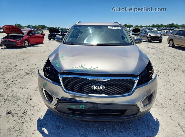 5XYPG4A38GG140344 2016 KIA SORENTO Gray 