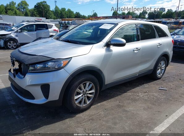 5XYPG4A38KG562218 2019 KIA SORENTO Silver Przód lewy