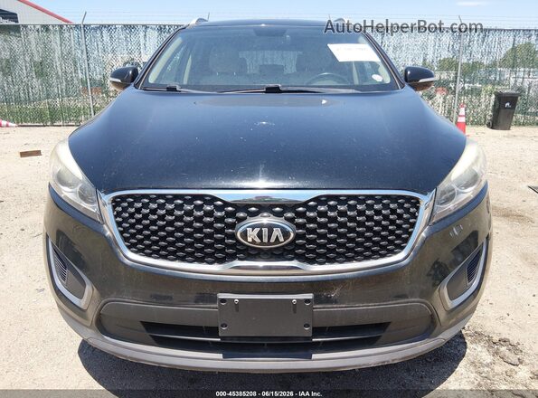 5XYPG4A39GG004370 2016 KIA SORENTO Black Դիմացի տեսք
