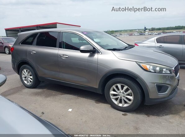 5XYPG4A39GG101794 2016 KIA SORENTO Gray Սալոնի հետևի տեսք