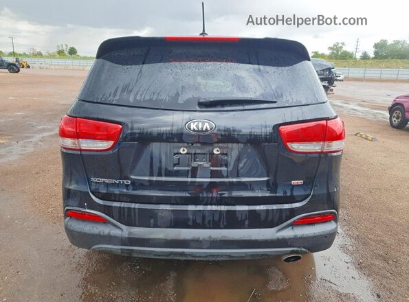 5XYPG4A39GG181582 2016 KIA SORENTO Black Rear view