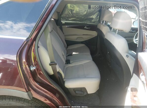 5XYPG4A3XHG191510 2017 KIA SORENTO Maroon Vista de la etiqueta del VIN