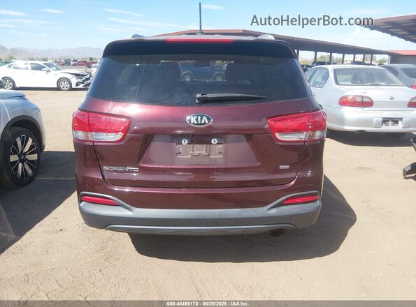 5XYPG4A3XHG191510 2017 KIA SORENTO Maroon 