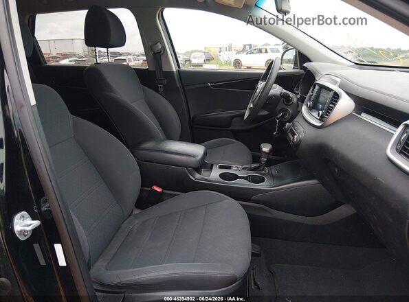 5XYPG4A50KG558178 2019 KIA SORENTO Black Widok wnętrza z przodu